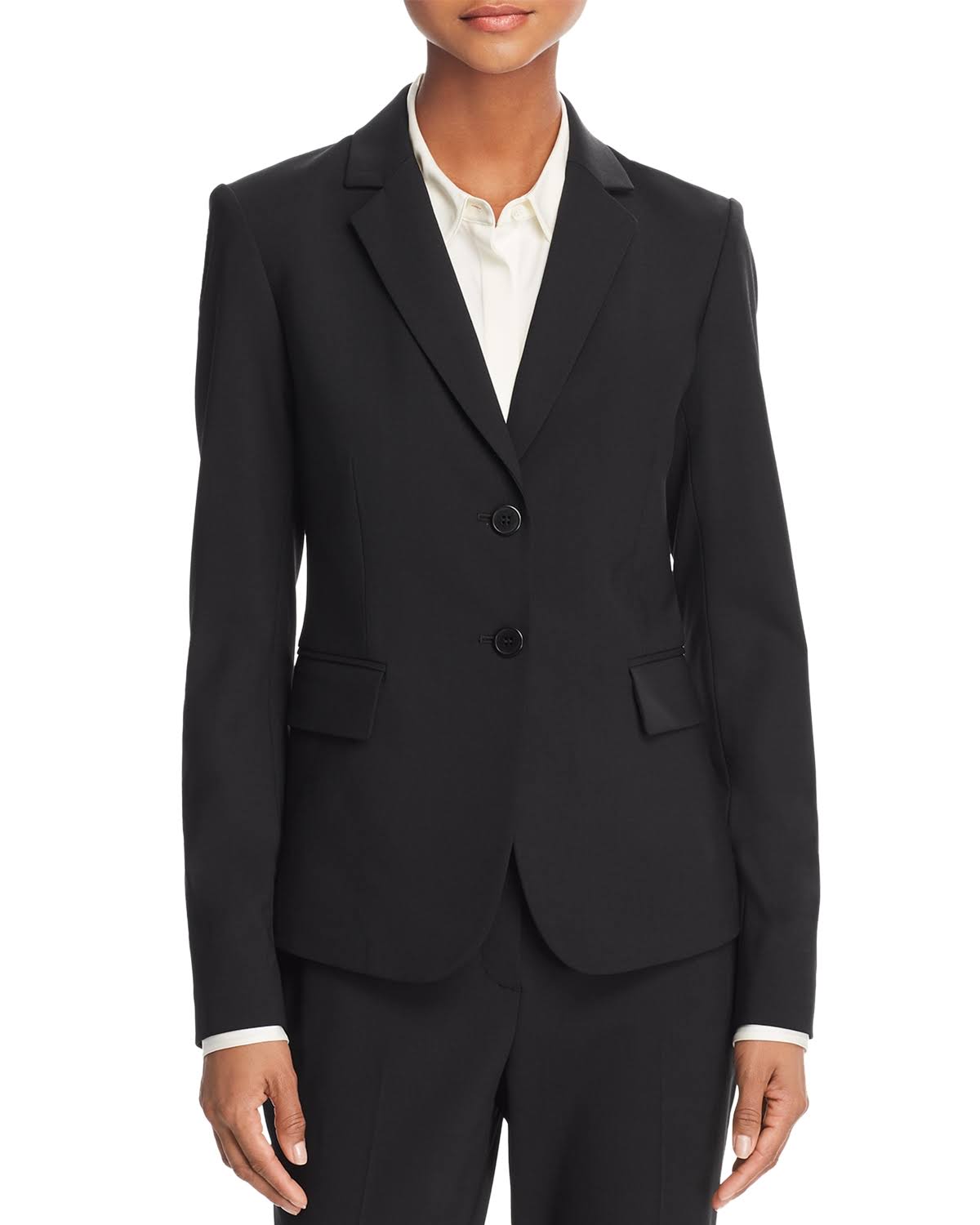 Deep Navy Wool-Blend Blazer W126