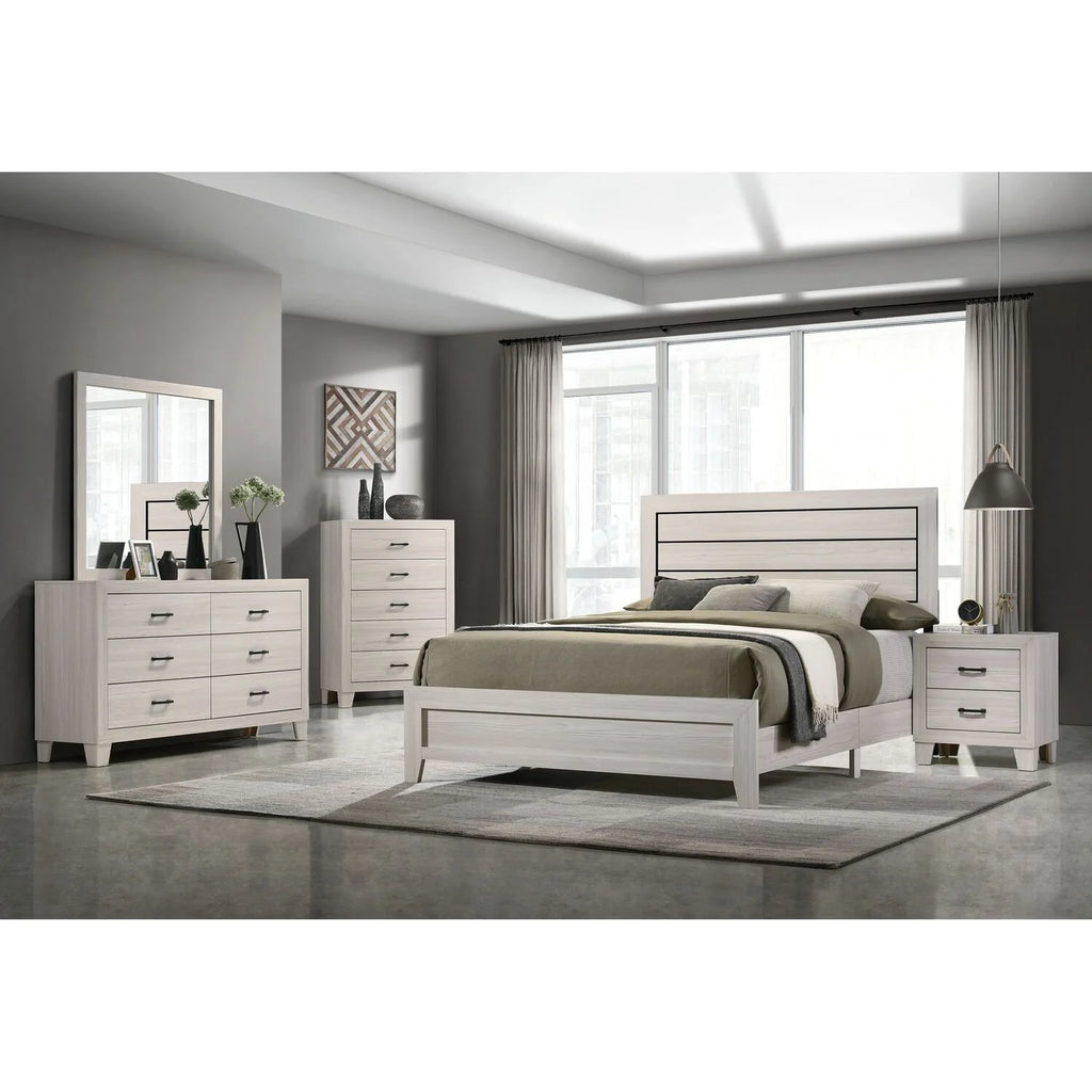 Gray Queen 3PC Panel Bedroom Set R962