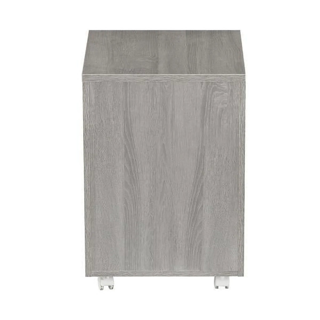Grey Two Drawer Vertical Filing Cabinet with Lock J92580