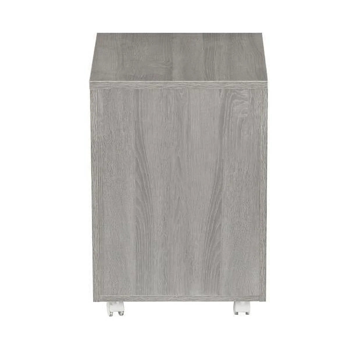 Grey Two Drawer Vertical Filing Cabinet with Lock J92580