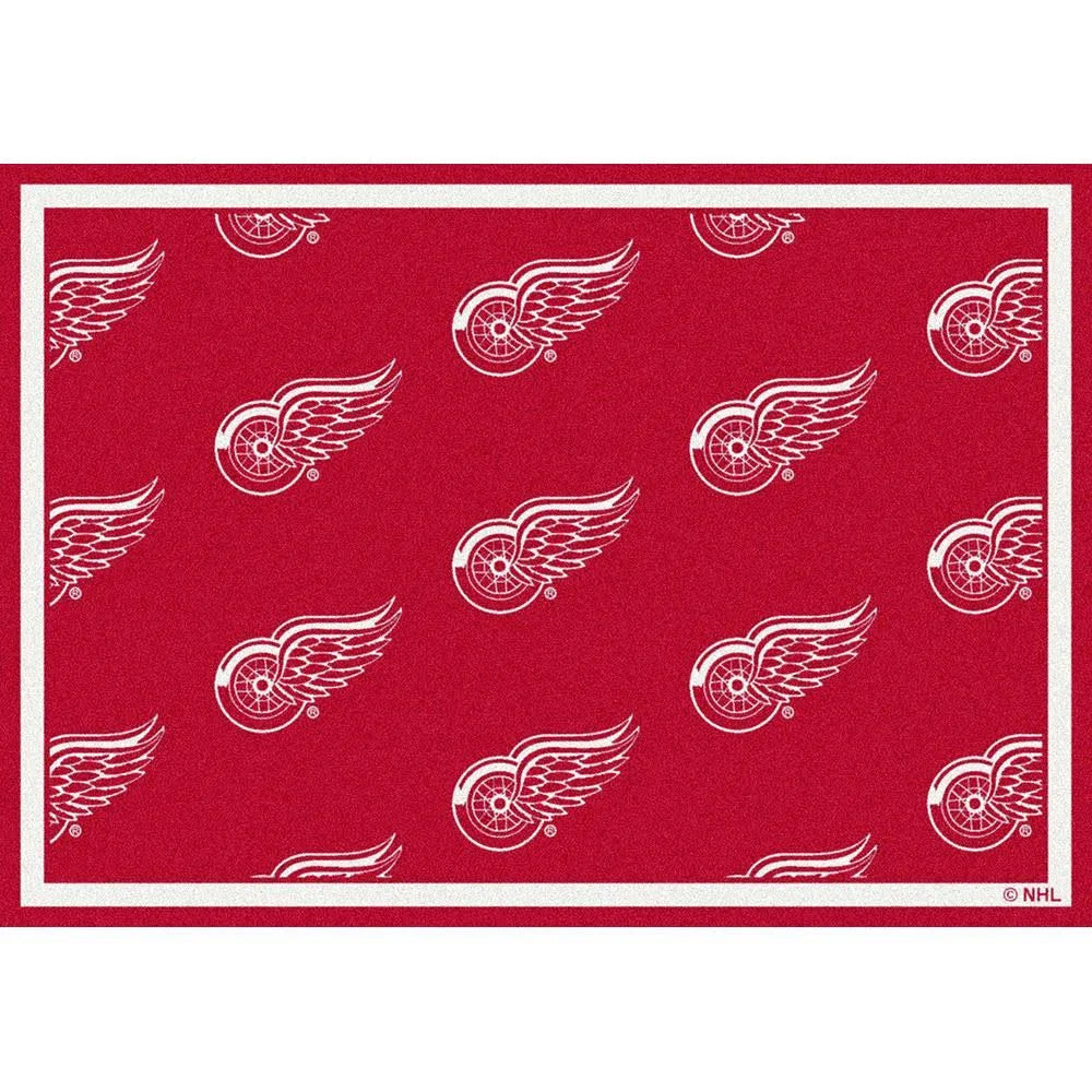NHL Detroit Redwings Repeat Rug F2727
