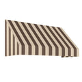 Brown/Tan Stripe Acrylic Fixed Awning A5533