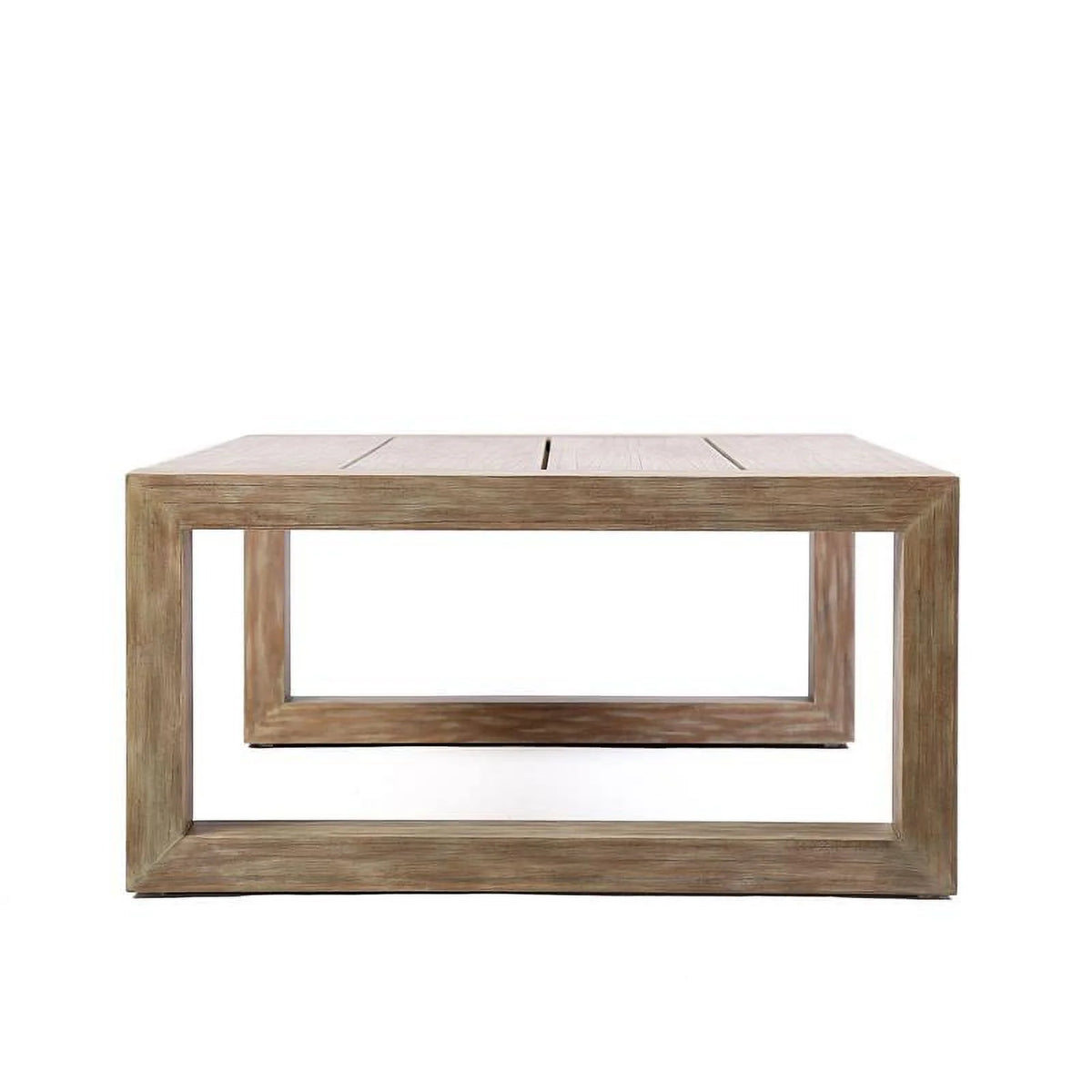 Solid Eucalyptus Outdoor Patio Coffee Table with Teak Finish S82546