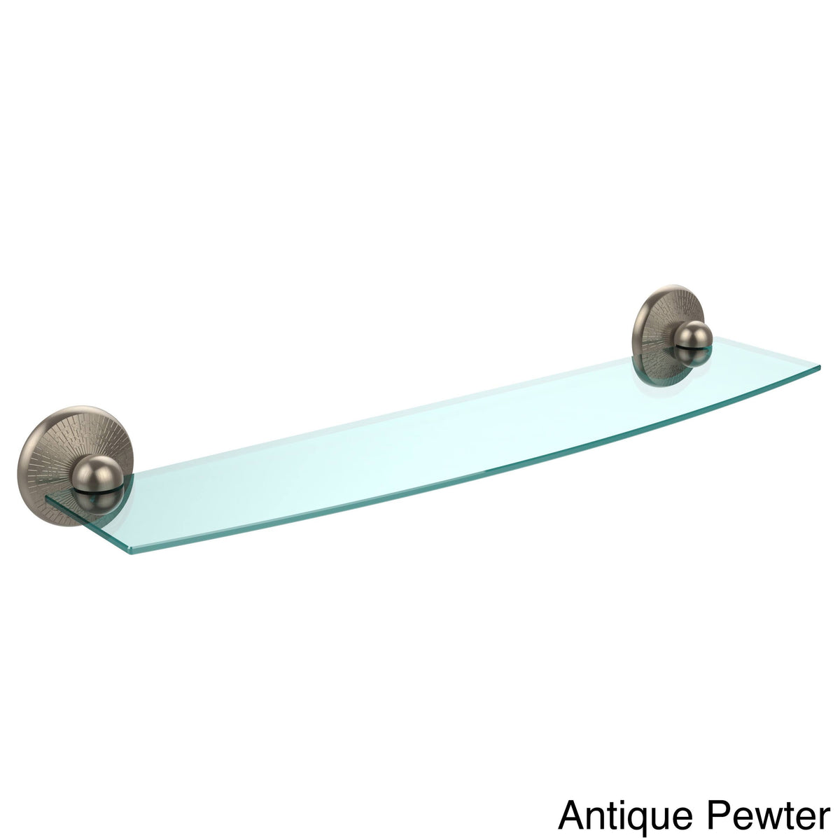 24 inch Glass Shelf, Antique Brass U83378