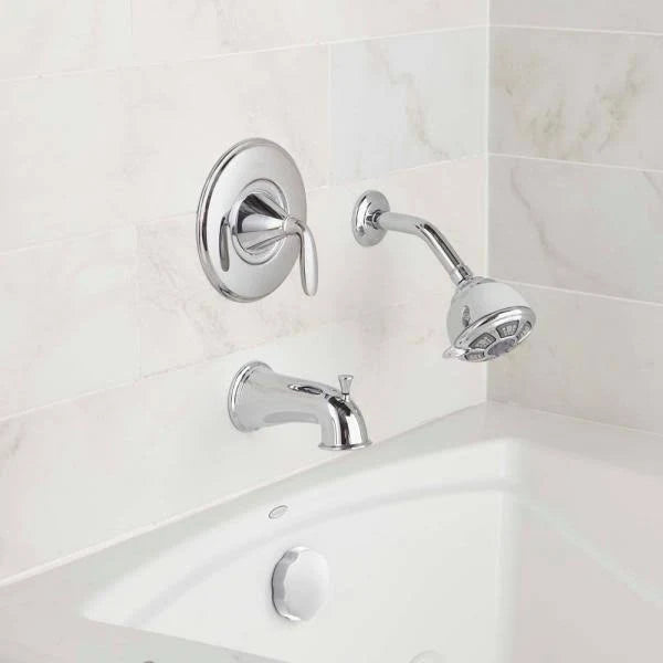 Polished Chrome Tub and Shower Faucet U991