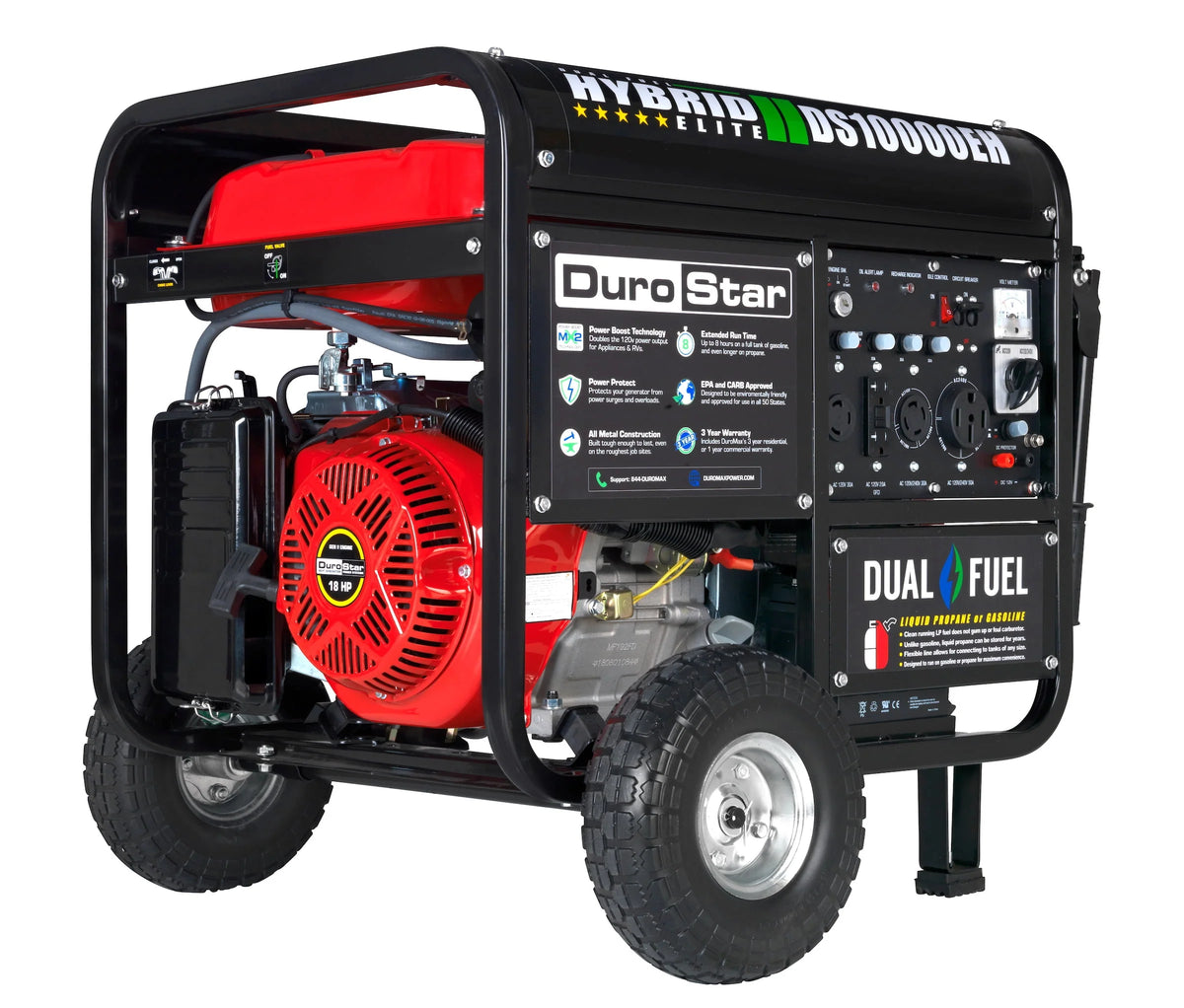 10000-Watt Dual Fuel Generator with Electric Start W54567