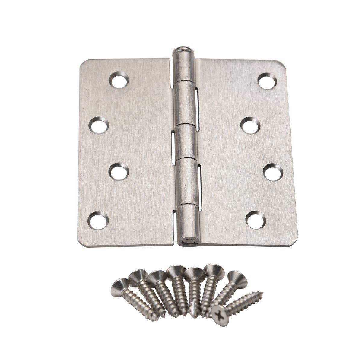 100 Pcs Satin Nickel Steel Door Hinge J4701