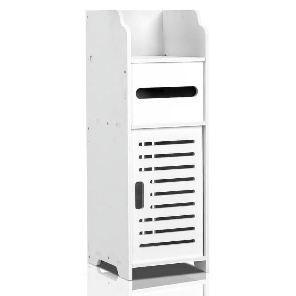 White Storage Cabinet with Doors & Shelves X918261