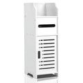 White Storage Cabinet with Doors & Shelves X918261