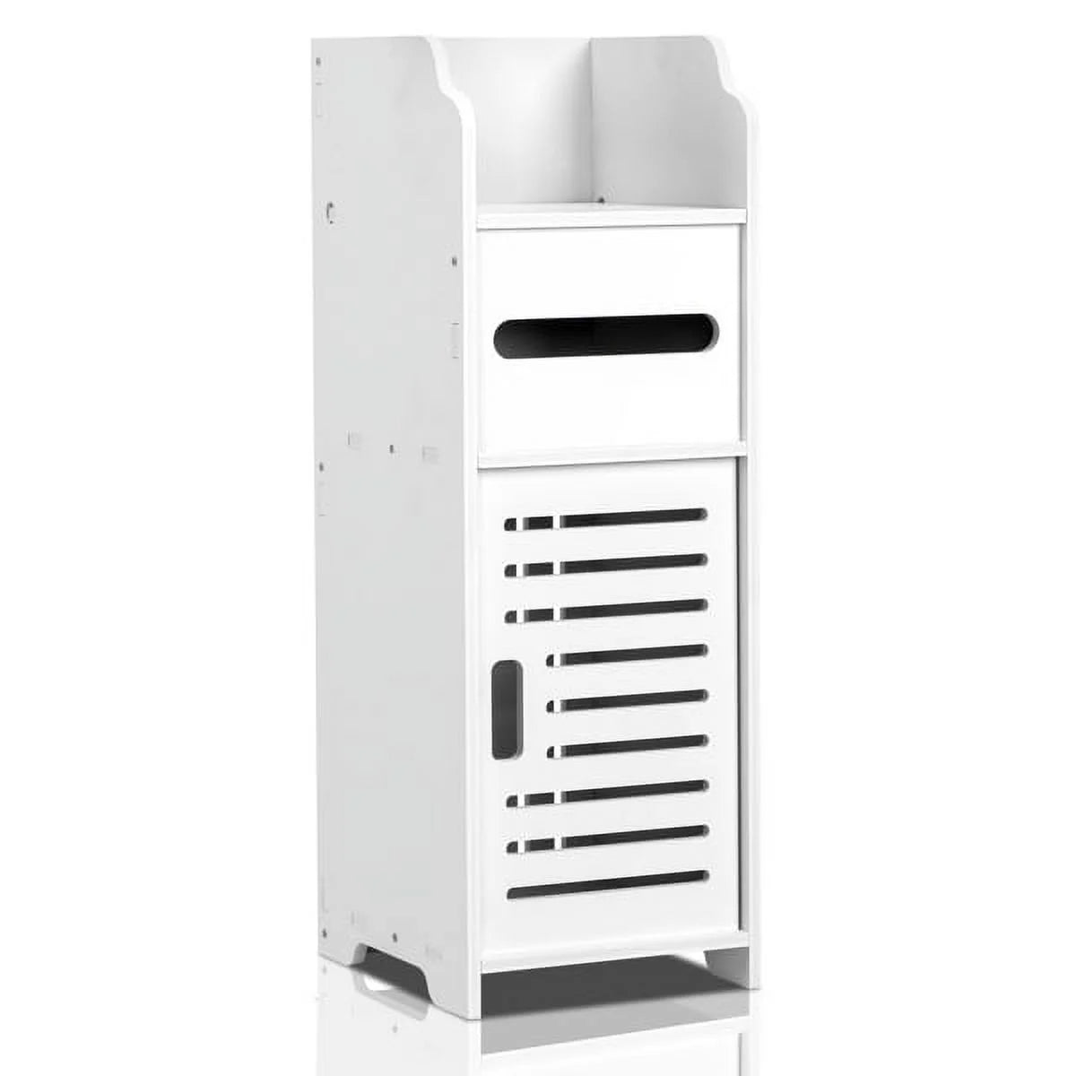 White Storage Cabinet with Doors & Shelves X918261