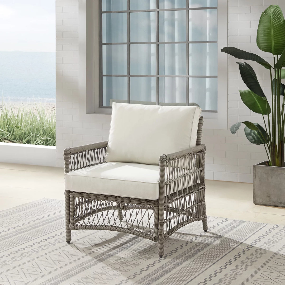 Outdoor Wicker Armchair M414463