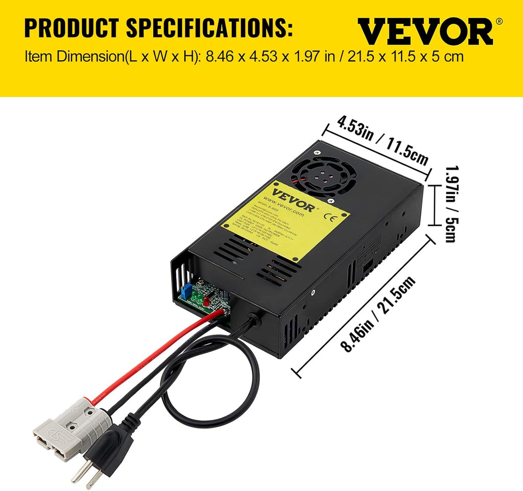RV Power Converter Charger 600W 35 Amp Pack of 2 T24454
