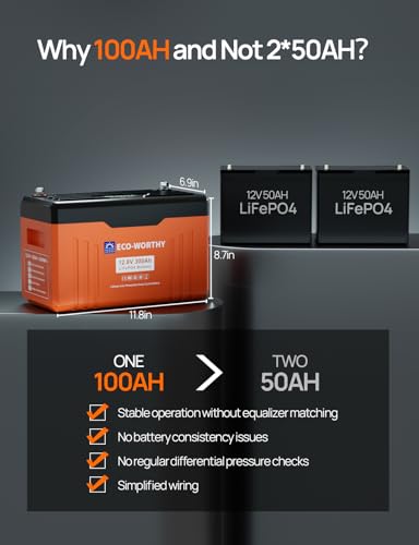 12V 100AH LiFePO4 Lithium Battery with Bluetooth P6801