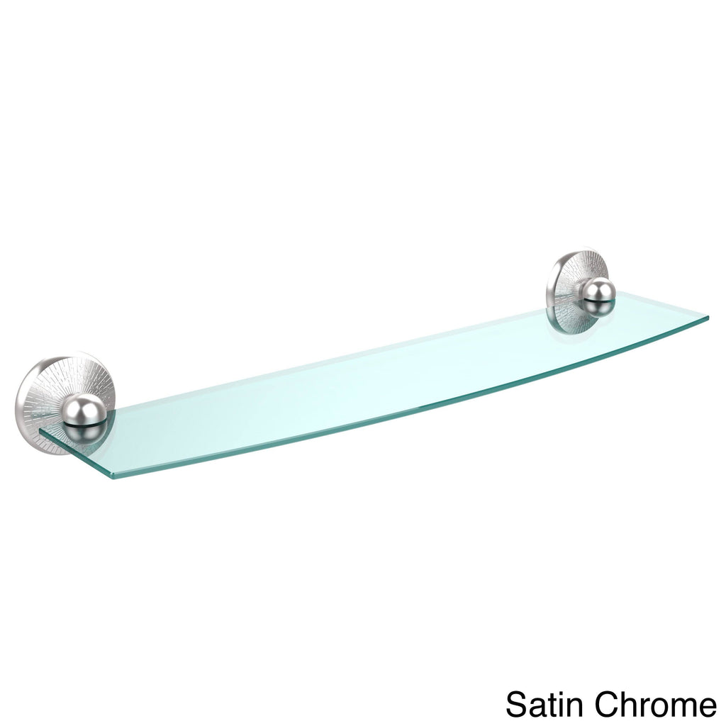 24 inch Glass Shelf, Antique Brass U83378