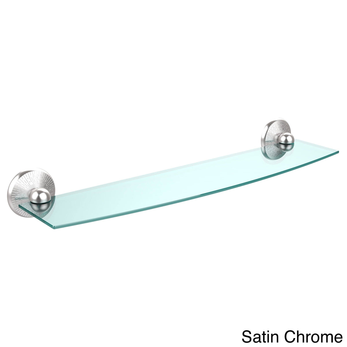 24 inch Glass Shelf, Antique Brass U83378