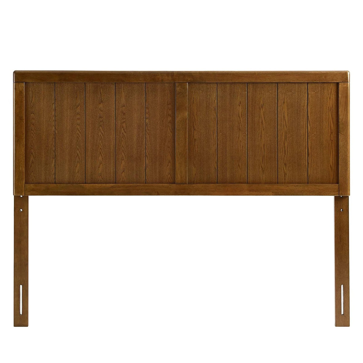 Queen Size Walnut Wooden Headboard T560996