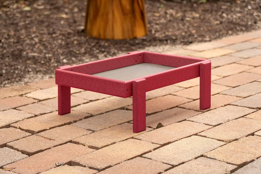 Plastic Platform Ground Bird Feeder Tray (Turf Green) M868