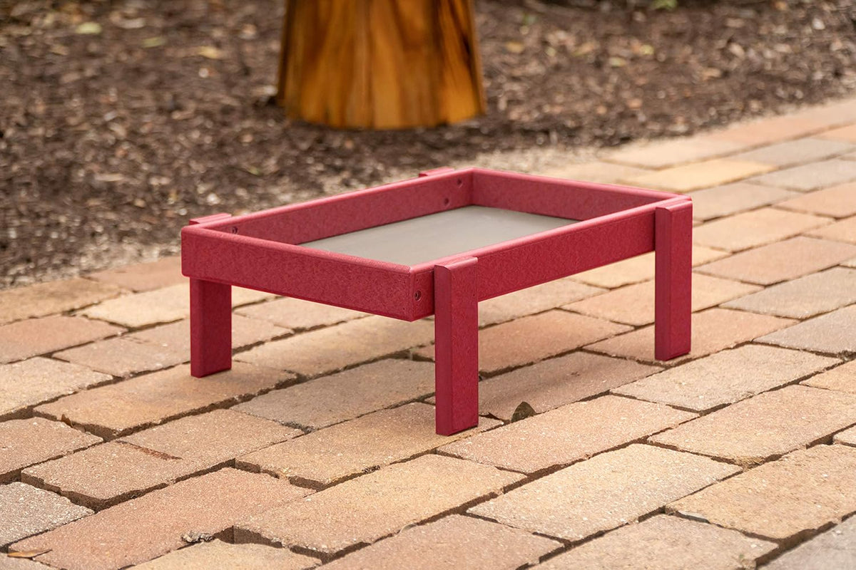 Plastic Platform Ground Bird Feeder Tray (Turf Green) M868