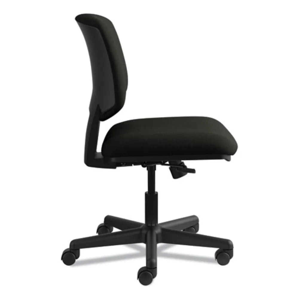 Black Leather Task Chair with Synchro-Tilt O84126