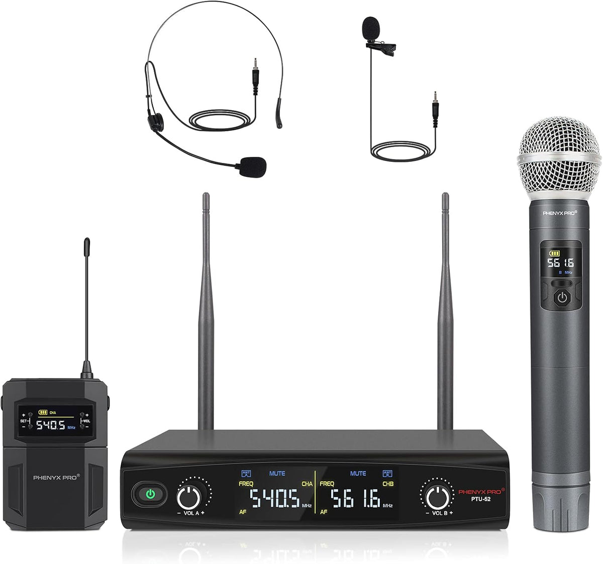 UHF Wireless Microphone System with 30 Adjustable Frequencies Z16062