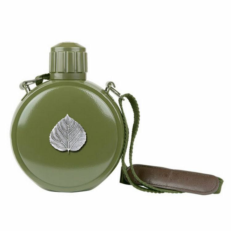 Pewter Accent Stainless Steel Canteen Z768