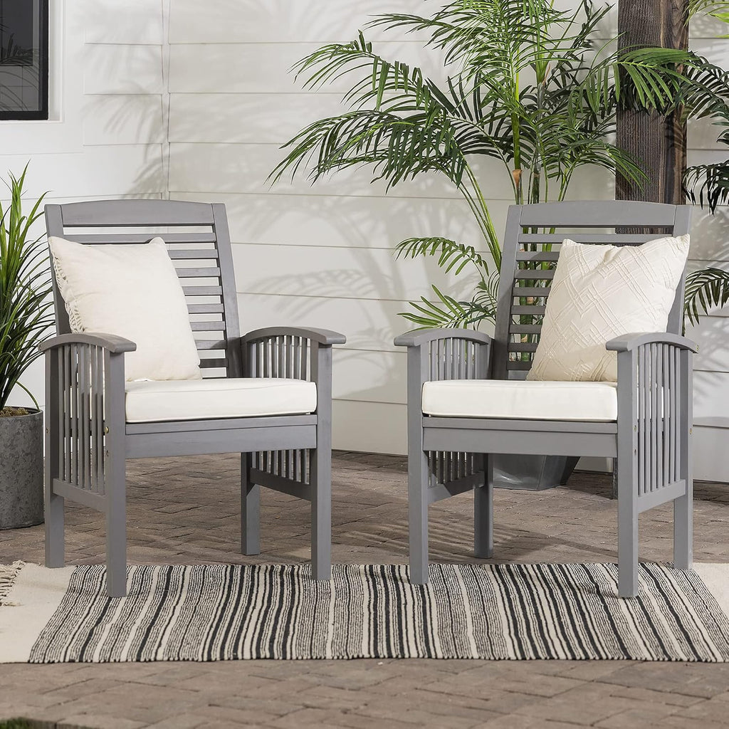 Brown Acacia Wood Outdoor Accent Table D248314