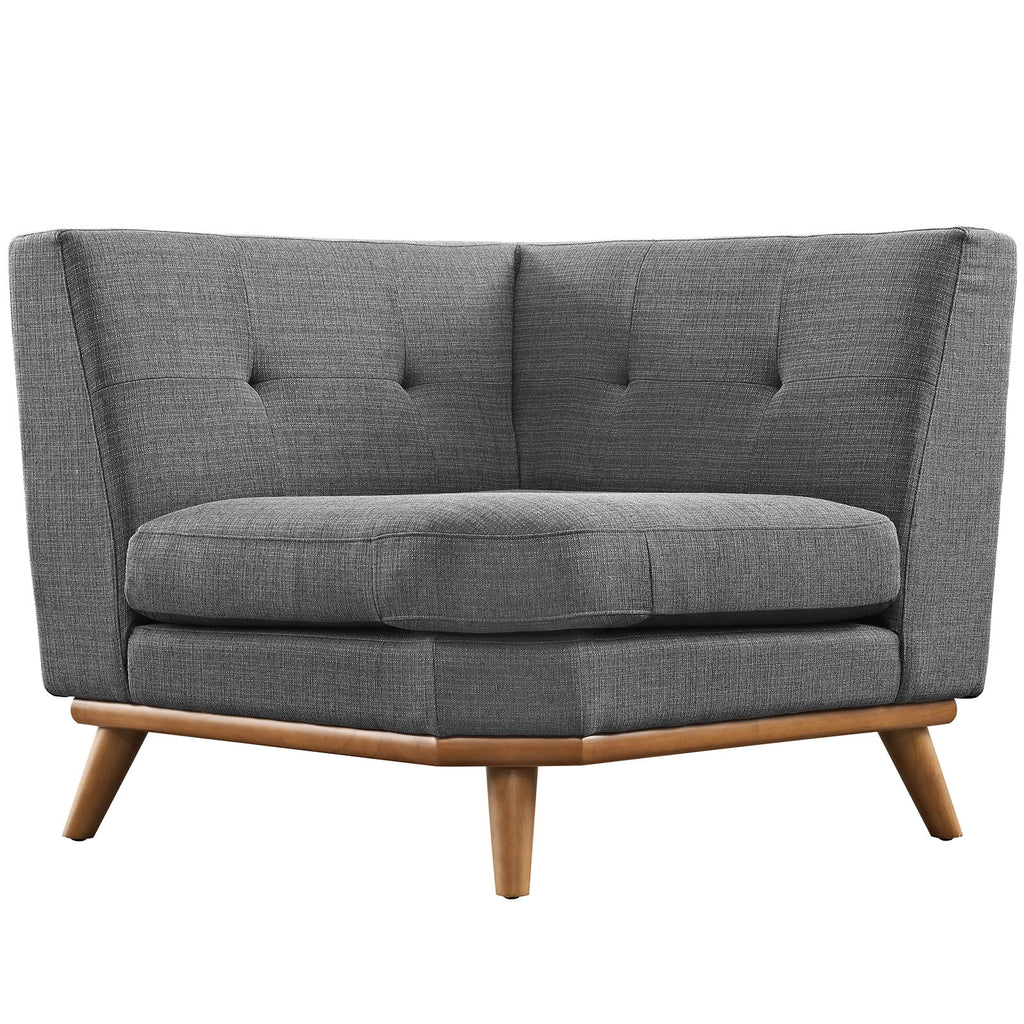 Grey Fabric Corner Sofa H618