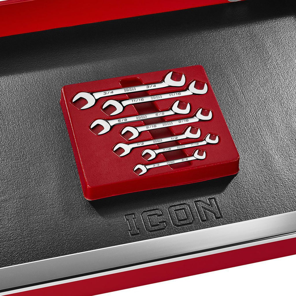 Angled Open-End Wrench Set, 7-Piece T821