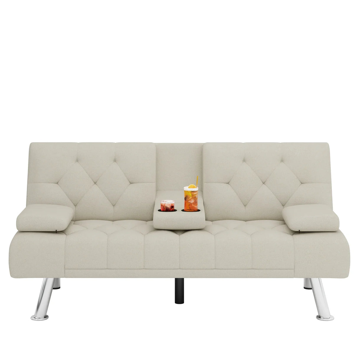 Gray Convertible Futon Sofa Bed Z579004