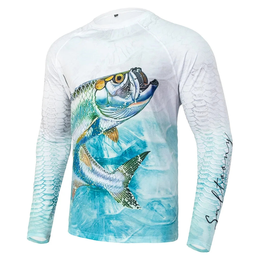 Men's Long Sleeves Fishing T-Shirt XL G4534