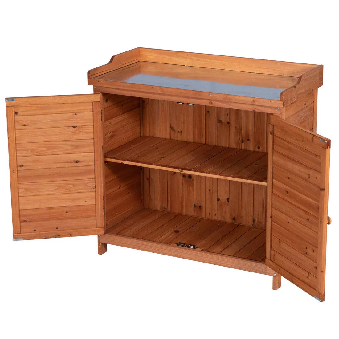 Wooden Potting Bench Storage Box O7775