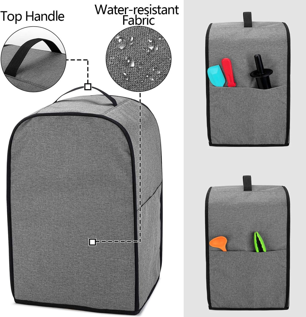 Food Processor Dust Cover with Pockets and Top Handle E8579
