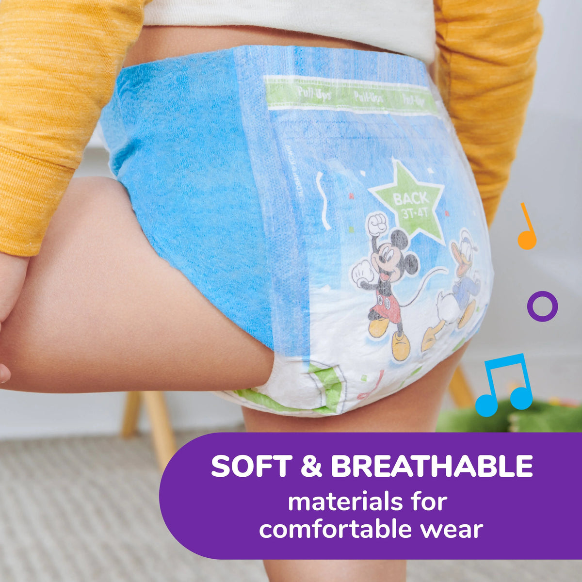 Boys' Potty Training Pants, 4T-5T (38-50 lbs), 60 Count E26564