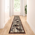 Cabin Style Area Rug Runner 2 Feet 2 Inch X 7 Feet 2 Inch D4371