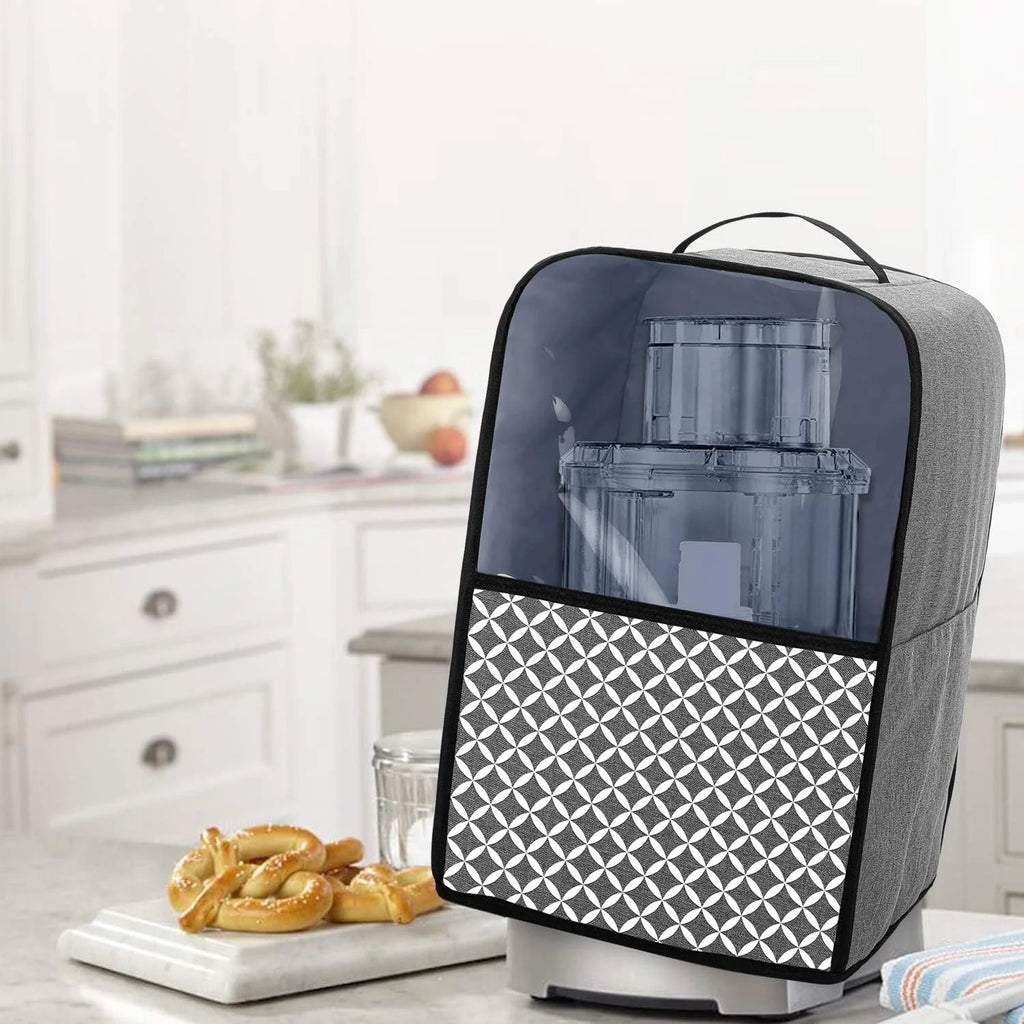 Food Processor Dust Cover with Pockets and Top Handle E8579