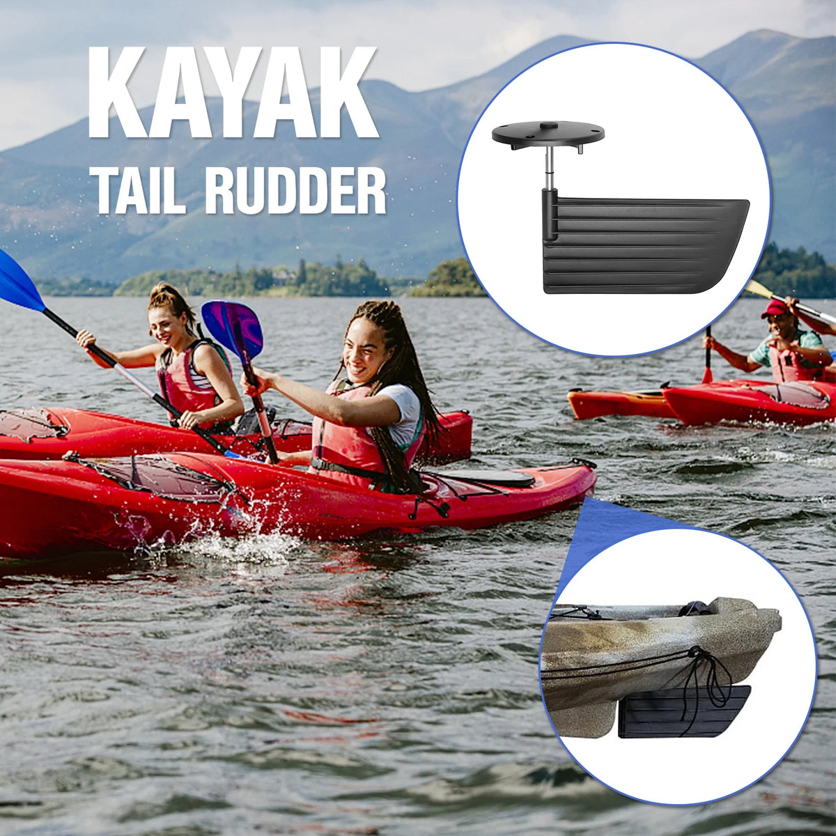 Kayak Tail Rudder Steering System Control Kit Q5475