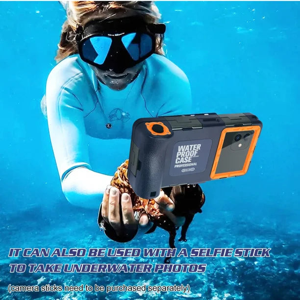 Waterproof Protective Case for Phones Up to 6.9 Inch with Lanyard H903377