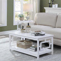 White Wood Coffee Table D806