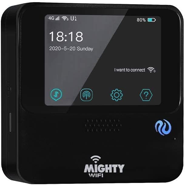 Mobile Wi-Fi Hotspot Device High Speed Portable Router US 100 GB or Global 3 GB for 30 Days, No SIM-Card, Pocket W114549