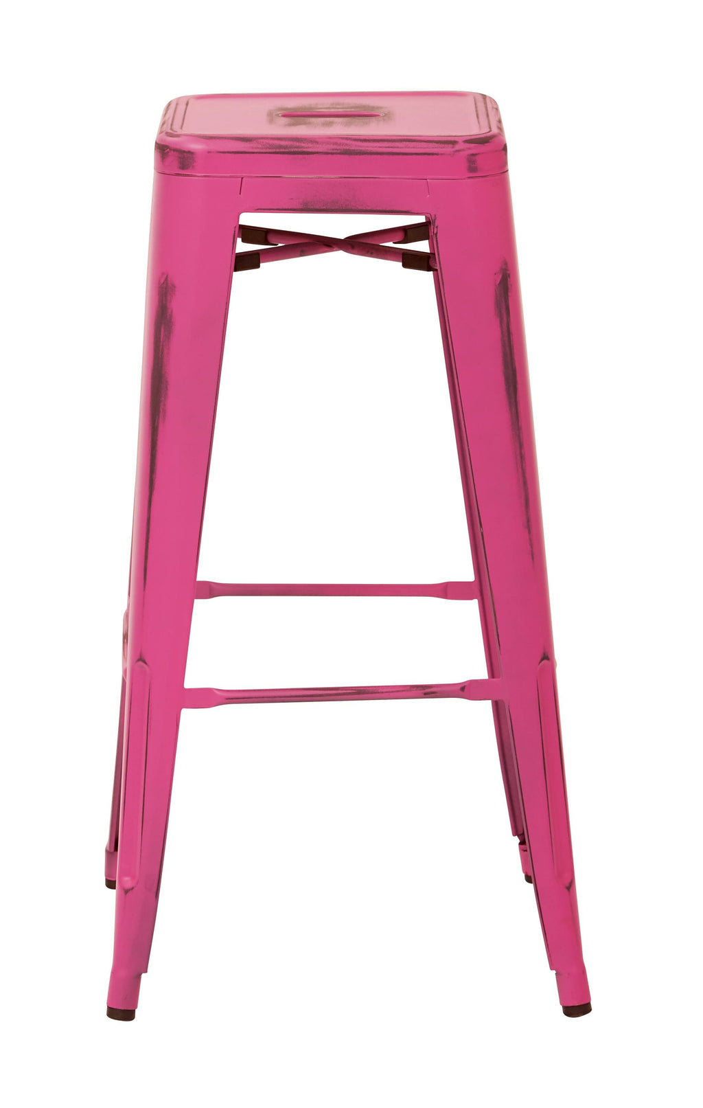 Antique Pink Metal Barstool 2-Pack R128