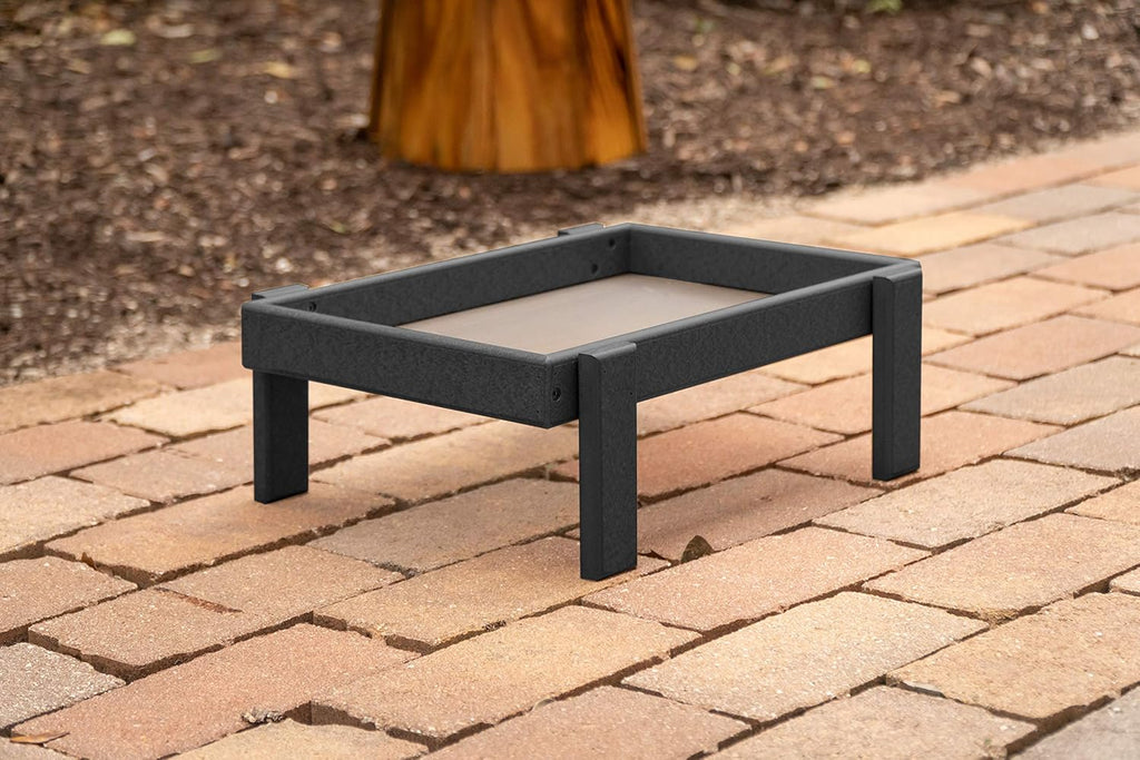 Plastic Platform Ground Bird Feeder Tray (Turf Green) M868
