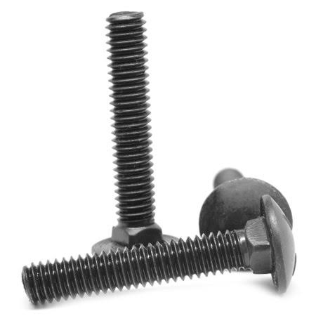 3/8 inch-16 x 1 3/4 inch Coarse Thread Grade 5 Carriage Bolt Medium Carbon Steel Black Oxide Pk 750 G847