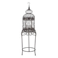 Black Metal Birdcage with Stand X238