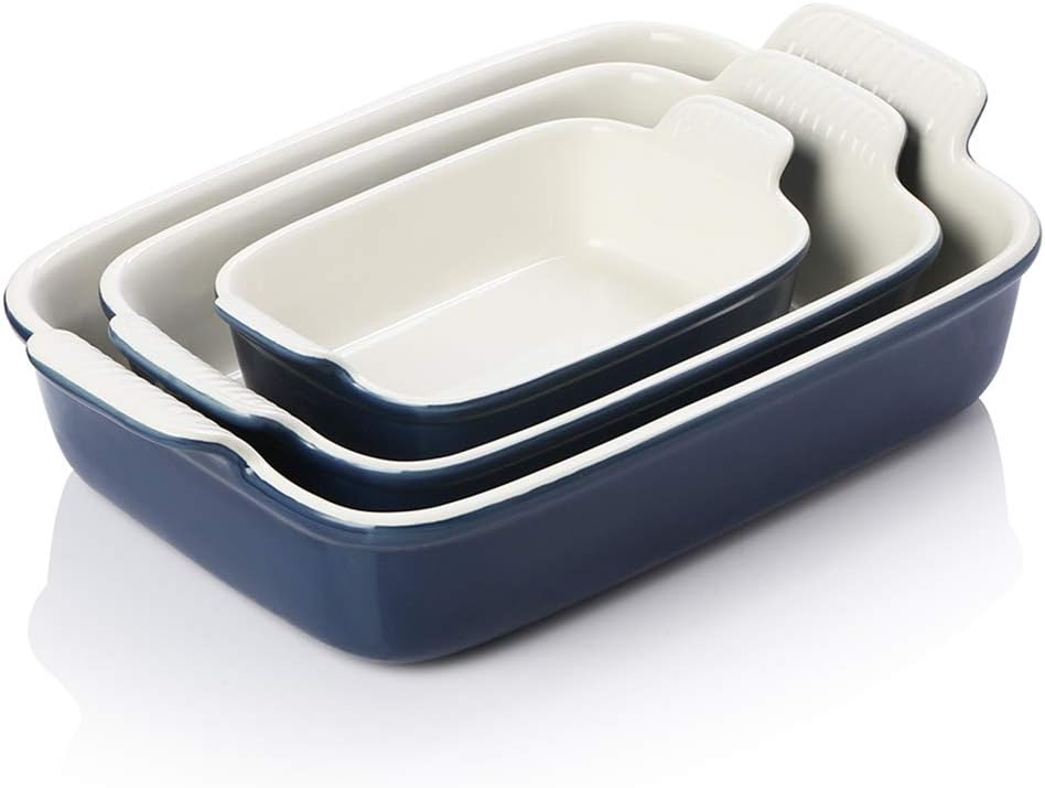 Yellow Porcelain 13 x 9.8 inch Ceramic Rectangular Baking Dish X481