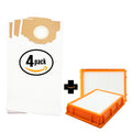 12 Replacement Vacuum Bags & 2 HEPA Filter H552