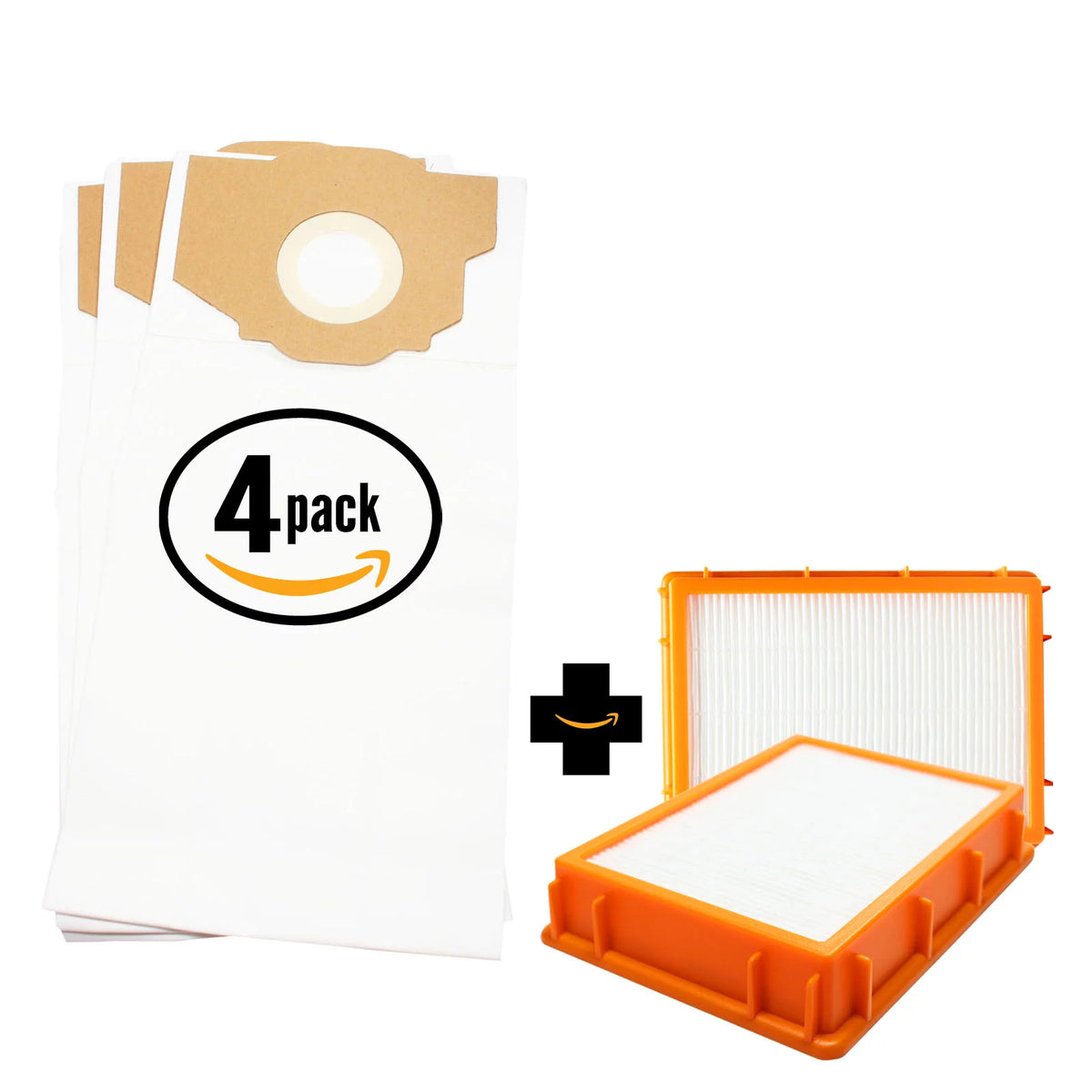 12 Replacement Vacuum Bags & 2 HEPA Filter H552