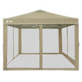 10 x 10 Pop Up Canopy Mosquito Net Sidewall with Zipper 4 Packs Blue Q5349